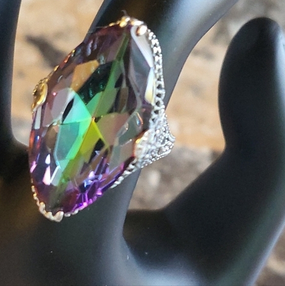 Mystic Topaz Marquize, STONE. 925 ST SLV - Picture 2 of 7